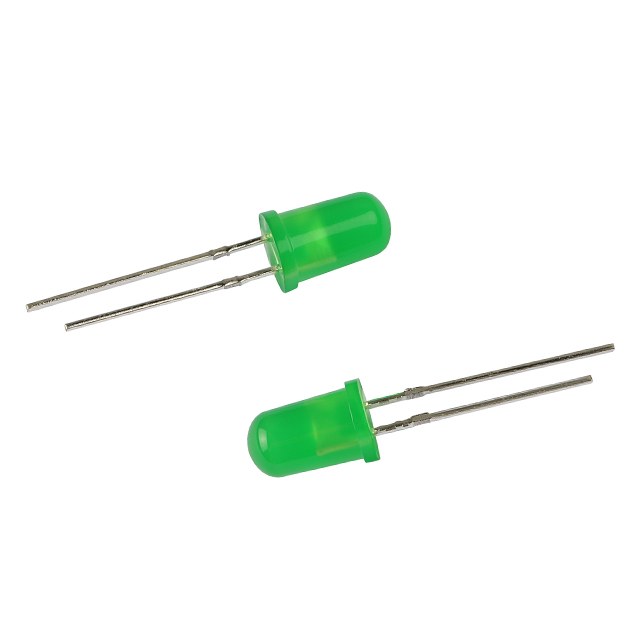 China Green 5mm through hole LED chip manufacturers, Green 5mm through