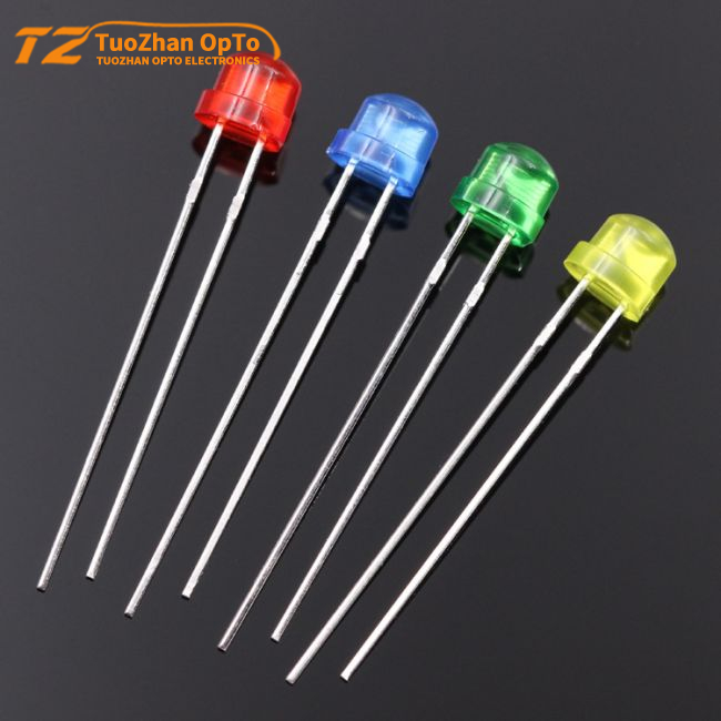 TZ OPTO Led Factory Customization Shape Voltage Colloid Glow Color 3mm 5mm 8mm 10mm Led Through Hole Led Dip Emitting Diode